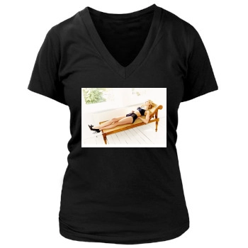 Rosamund Pike Women's Deep V-Neck TShirt