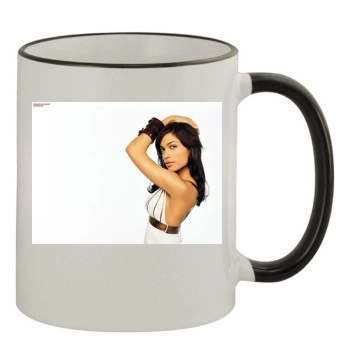 Rosario Dawson 11oz Colored Rim & Handle Mug