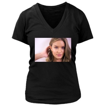 Rosie Huntington-Whiteley Women's Deep V-Neck TShirt