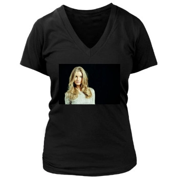 Rosie Huntington-Whiteley Women's Deep V-Neck TShirt