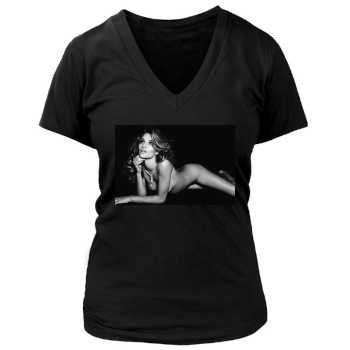 Rosie Huntington-Whiteley Women's Deep V-Neck TShirt