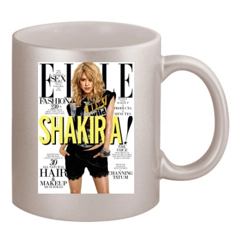 Shakira 11oz Metallic Silver Mug