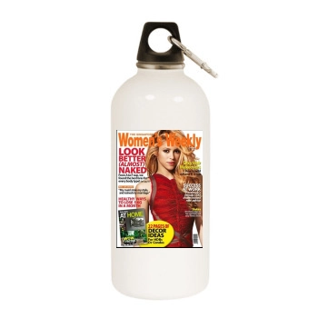 Shakira White Water Bottle With Carabiner