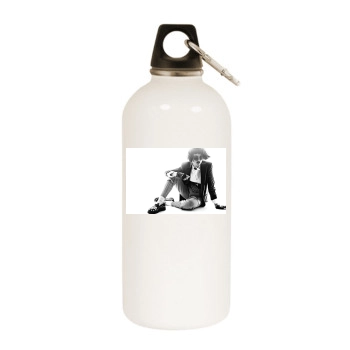 Edita Vilkeviciute White Water Bottle With Carabiner