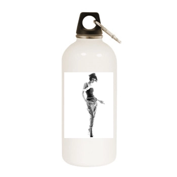 Edita Vilkeviciute White Water Bottle With Carabiner