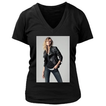 Edita Vilkeviciute Women's Deep V-Neck TShirt