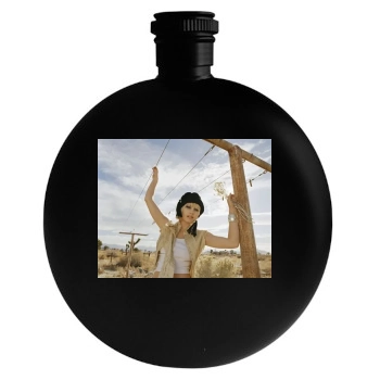 Elisha Cuthbert Round Flask