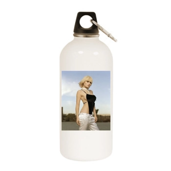 Elisha Cuthbert White Water Bottle With Carabiner