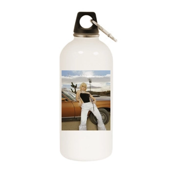 Elisha Cuthbert White Water Bottle With Carabiner