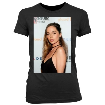 Eliza Dushku Women's Junior Cut Crewneck T-Shirt