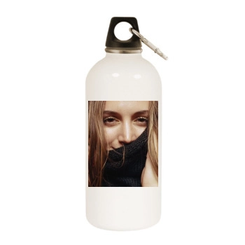 Eliza Dushku White Water Bottle With Carabiner