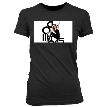 Eliza Dushku Women's Junior Cut Crewneck T-Shirt