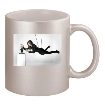 Elizabeth Hurley 11oz Metallic Silver Mug