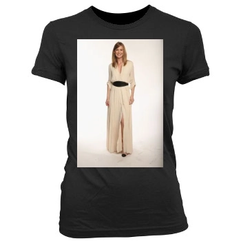 Ellen Pompeo Women's Junior Cut Crewneck T-Shirt