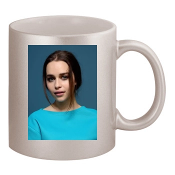 Emilia Clarke 11oz Metallic Silver Mug