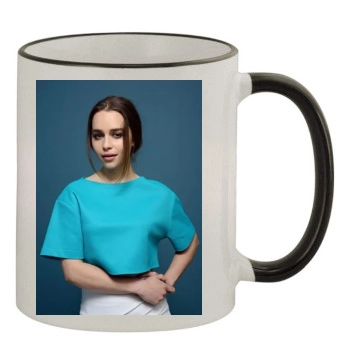 Emilia Clarke 11oz Colored Rim & Handle Mug