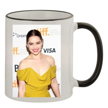 Emilia Clarke 11oz Colored Rim & Handle Mug