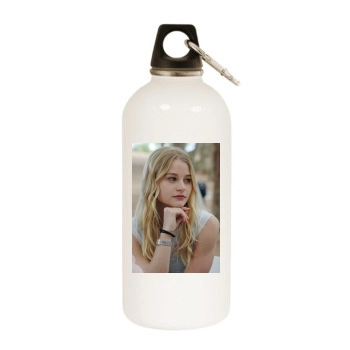 Emilie de Ravin White Water Bottle With Carabiner