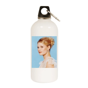 Emilie de Ravin White Water Bottle With Carabiner