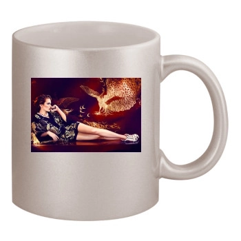 Emily Blunt 11oz Metallic Silver Mug