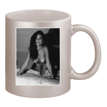 Emily Ratajkowski 11oz Metallic Silver Mug