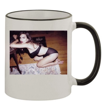 Emily Ratajkowski 11oz Colored Rim & Handle Mug