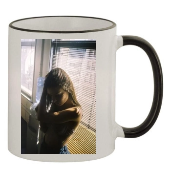 Emily Ratajkowski 11oz Colored Rim & Handle Mug