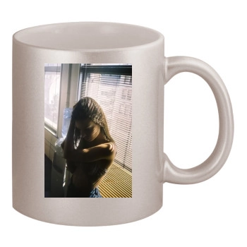 Emily Ratajkowski 11oz Metallic Silver Mug