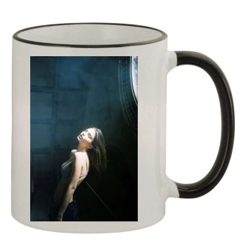 Emily Ratajkowski 11oz Colored Rim & Handle Mug