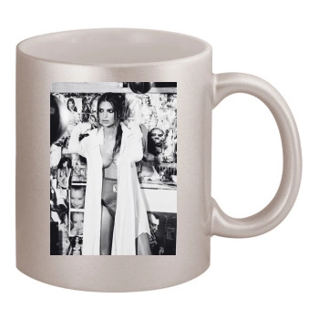 Emily Ratajkowski 11oz Metallic Silver Mug