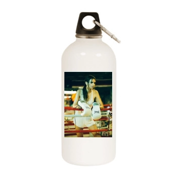 Emily Ratajkowski White Water Bottle With Carabiner