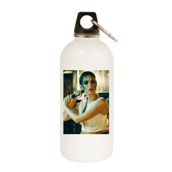 Emily Ratajkowski White Water Bottle With Carabiner