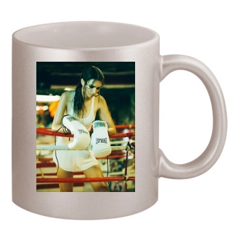 Emily Ratajkowski 11oz Metallic Silver Mug