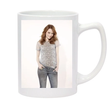 Emma Stone 14oz White Statesman Mug