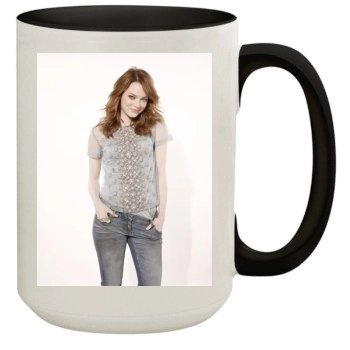 Emma Stone 15oz Colored Inner & Handle Mug