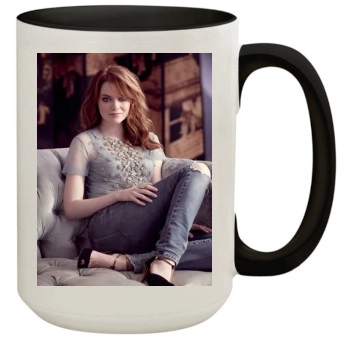 Emma Stone 15oz Colored Inner & Handle Mug