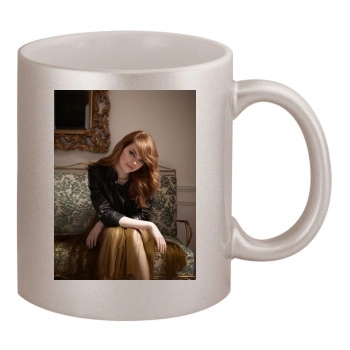 Emma Stone 11oz Metallic Silver Mug