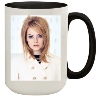 Emma Stone 15oz Colored Inner & Handle Mug