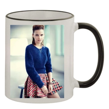 Emma Watson 11oz Colored Rim & Handle Mug