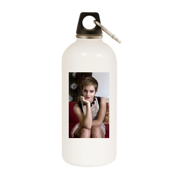 Emma Watson White Water Bottle With Carabiner