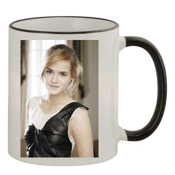 Emma Watson 11oz Colored Rim & Handle Mug