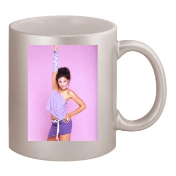 Emmanuelle Chriqui 11oz Metallic Silver Mug