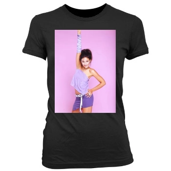 Emmanuelle Chriqui Women's Junior Cut Crewneck T-Shirt