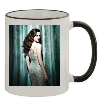 Emmy Rossum 11oz Colored Rim & Handle Mug