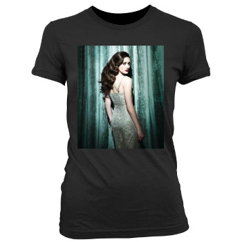 Emmy Rossum Women's Junior Cut Crewneck T-Shirt