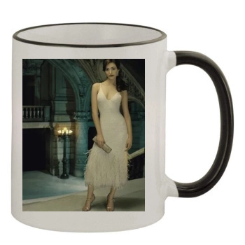 Emmy Rossum 11oz Colored Rim & Handle Mug