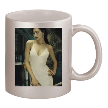 Emmy Rossum 11oz Metallic Silver Mug