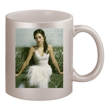 Emmy Rossum 11oz Metallic Silver Mug