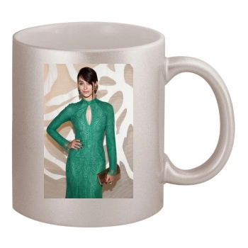 Emmy Rossum 11oz Metallic Silver Mug