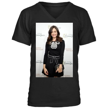 Emmy Rossum Men's V-Neck T-Shirt